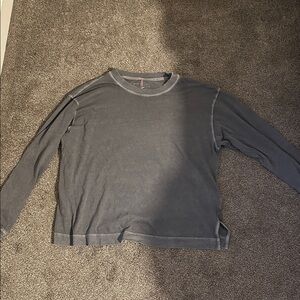 Free people Gray Long Sleeve Top